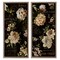 Stupell Industries Vintage French Typography Flowers Framed Floater Canvas Wall Art